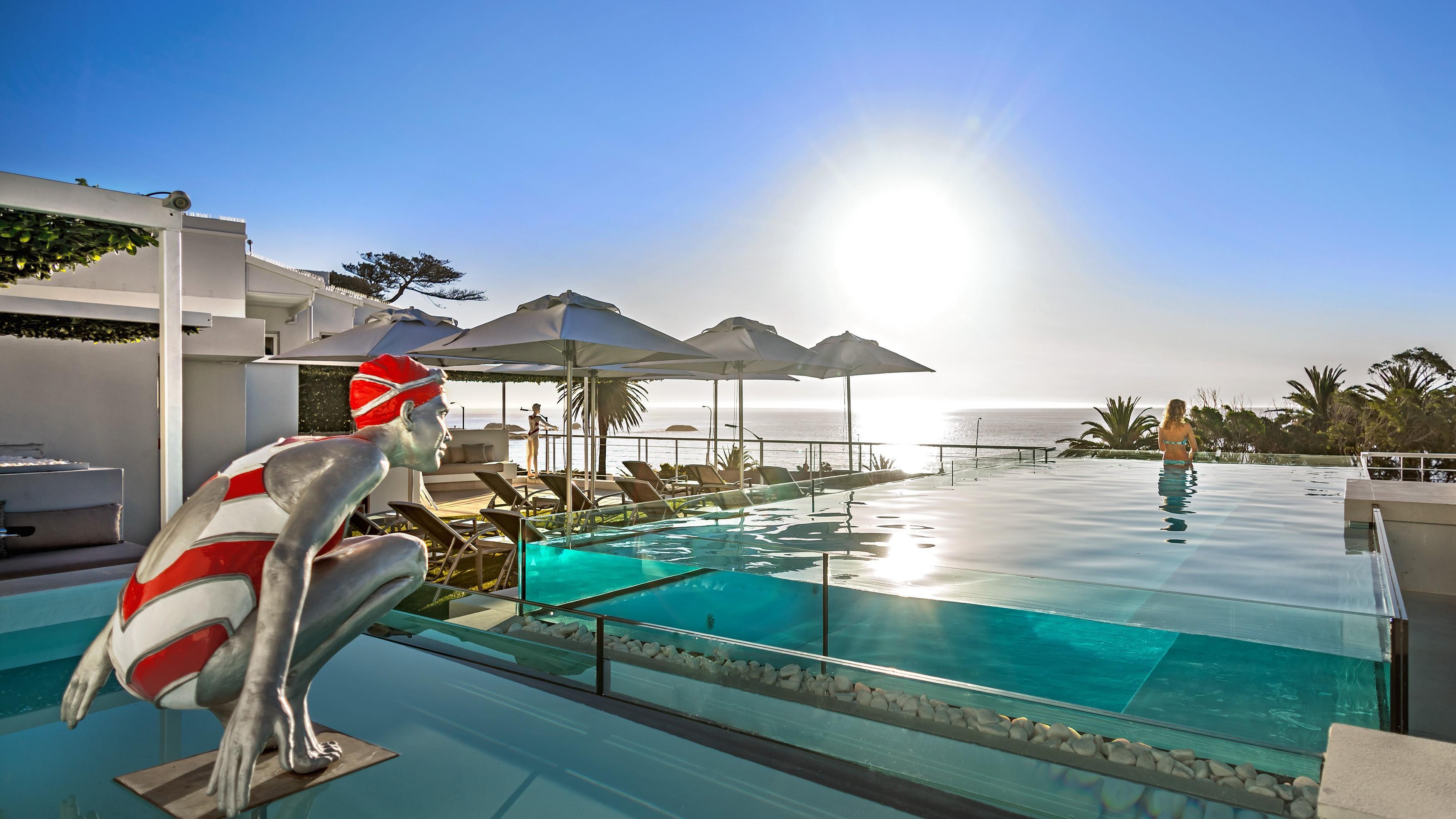 South Beach Camps Bay Boutique Hotel Kapské Město Exteriér fotografie The pool at the hotel